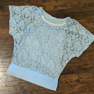Maurices beaded lace top